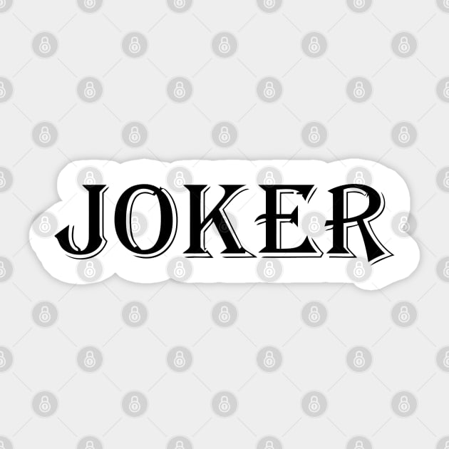 JOKER Sticker by mabelas